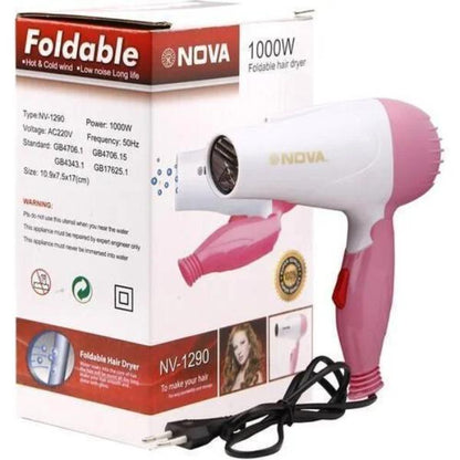 Nova Hair Dryer Pink White ABS 220V